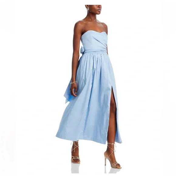 french connection blue silk dress French Connection Cameron Dress